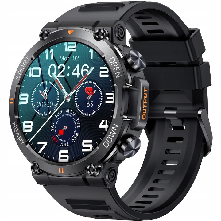 Zegarek męski SMARTWATCH Rubicon ROZMOWY KROKI SMS 360x360 MENU PL