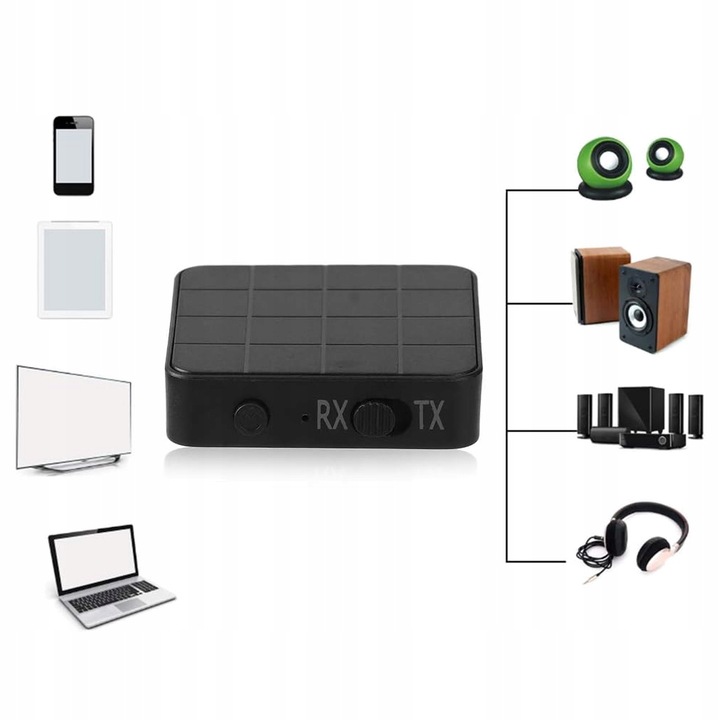 ADAPTER TRANSMITER BLUETOOTH ODBIORNIK NADAJNIK BT 5.0 AUX RCA MINI