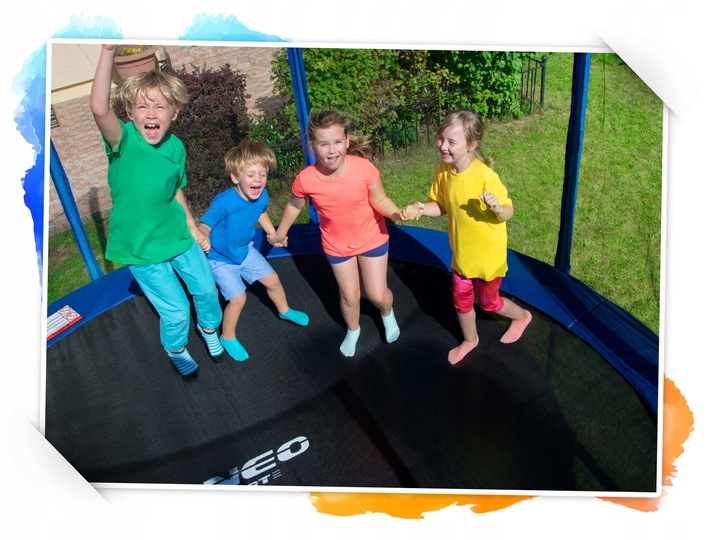 TRAMPOLINA OGRODOWA 374cm 12ft NEOSPORT model 2024