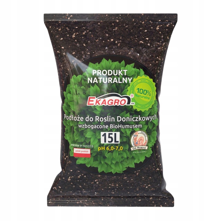 Ziemia Podłoże do Roślin 15L Doniczkowych Zielonych Kwiatów z humusem