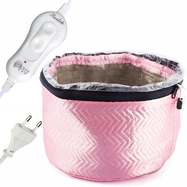 CZEPEK TERMICZNY ELEKTRYCZNY MASKA DO WŁOSÓW FILC REGULACJA TEMPERATURY