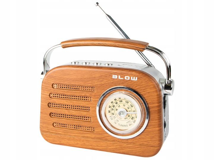 RADIO KUCHENNE RETRO PRZENOŚNE BLUETOOTH FM NA BATERIE R20 SIECIOWE