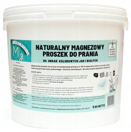 PROSZEK do prania MAGNEZOWY naturalny skład bio ekologiczny dla wegan 5kg