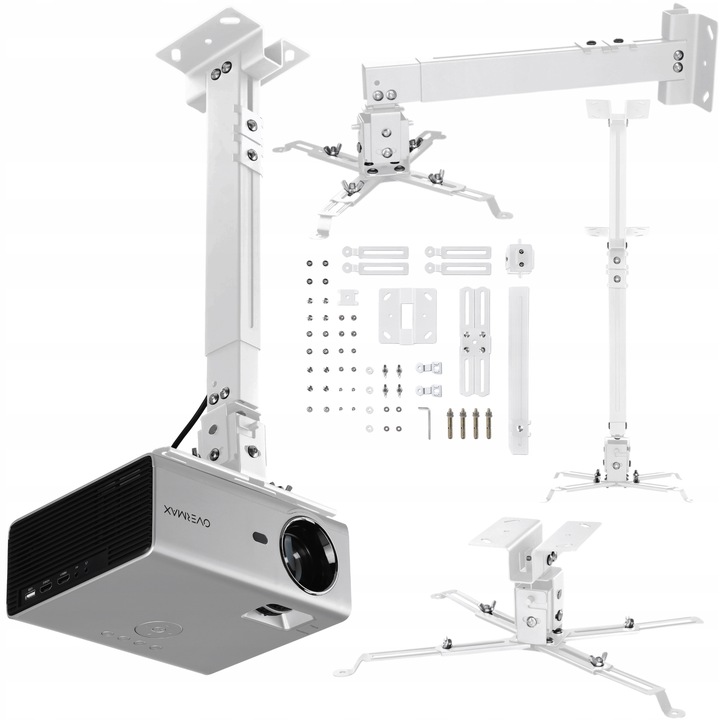 UCHWYT OBROTOWY do projektora Sufitowy Ścienny dł do 65 cm UNIWERSALNY