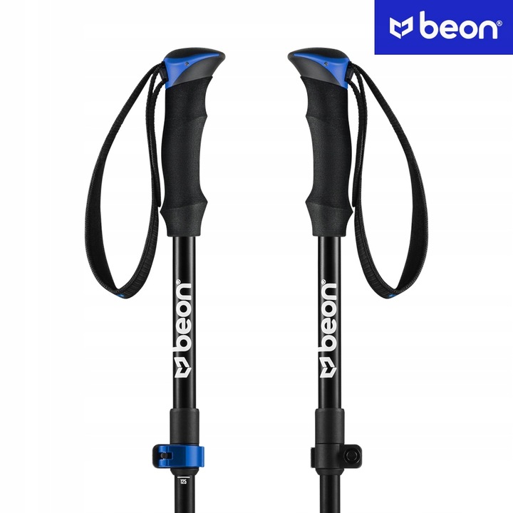 KIJE TREKKINGOWE SKŁADANE REGULOWANE KIJKI W GÓRY TURYSTYCZNE ALUMINIOWE