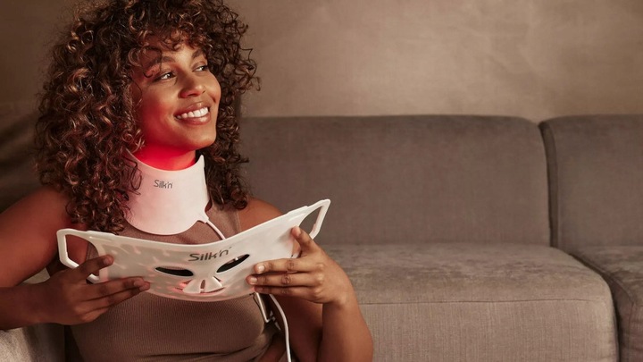 Maska do twarzy LED SILKN FLM100PE1001Biały