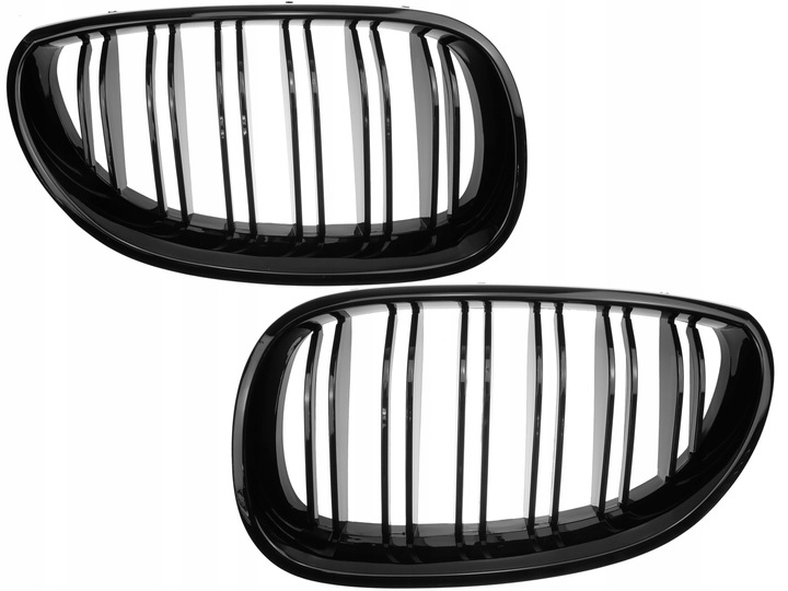 Nerki atrapa grill CZARNY POŁYSK do BMW E60 E61 M5