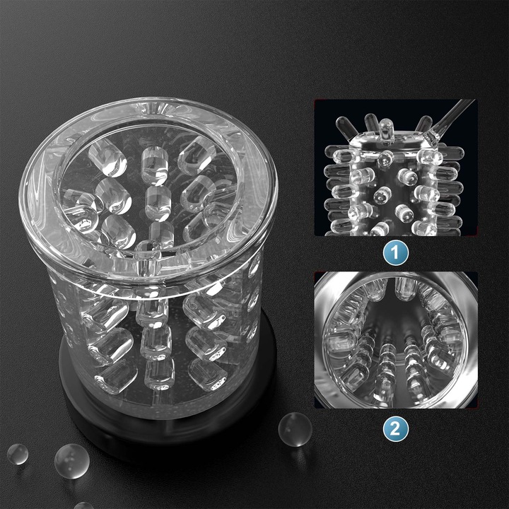 Automatyczny masturbator męski z 7 ruchami pchającymi i obrotowymi