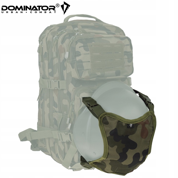 UCHWYT NA HEŁM KASK OCHRONNY KARIMATĘ ŚPIWÓR NOSZAK NA PLECAK PL CAMO wz.93