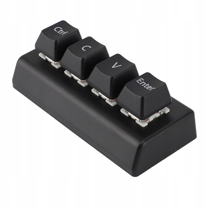 PROGRAMOWALNA KLAWIATURA MECHANICZNA USB 4 KLAWISZE MINI