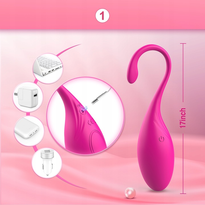 WIBRUJĄCE JAJKO STYMULUJĄCE STEROWANE APLIKACJĄ