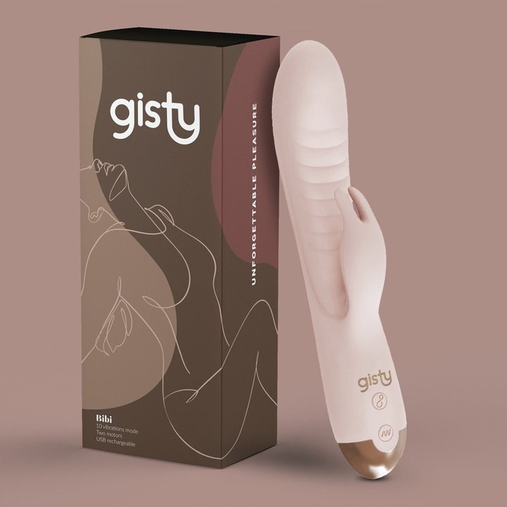 GISTY Wibrator damski króliczek posuwisty masażer do łechtaczki punktu