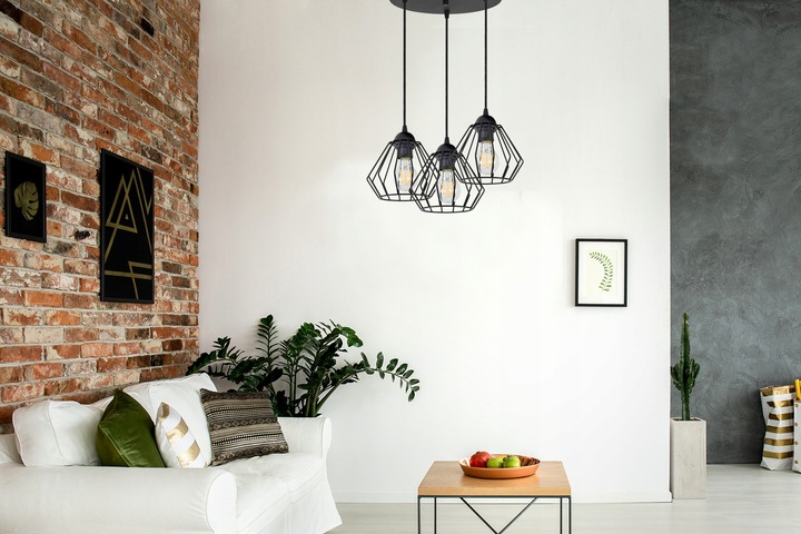 LAMPA WISZĄCA SUFITOWA ŻYRANDOL BRYLANT LED 724-E3