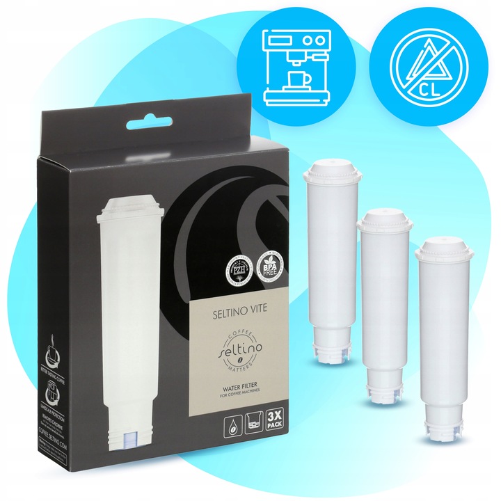 3x Filtr do ekspresu Krups zamiennik Seltino Vite