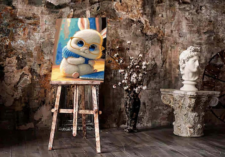 Malowanie Po Numerach Zestaw na Ramie Farby Akrylowe 40x50 cm