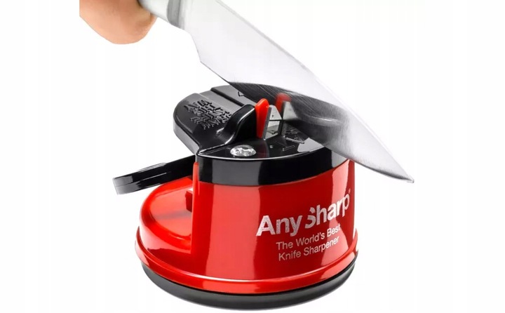 Ostrzałka do noży osełka AnySharp Classic Red