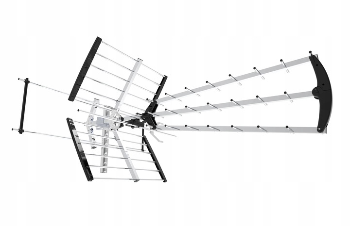 ANTENA KIERUNKOWA DVB-T2 DO TV NAZIEMNEJ MUX8 Filtr LTE HD 4K UHF VHF 120km