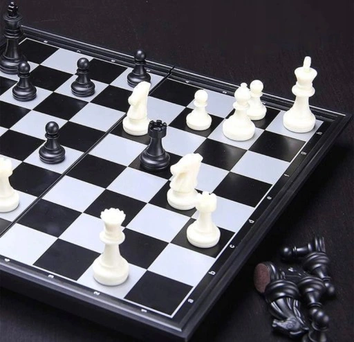 SZACHY KLASYCZNE 25X25 GRA SKŁADANE SZACHOWNICA