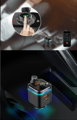 FEEGAR Transmiter FM bluetooth ładowarka QC 4.0 PD