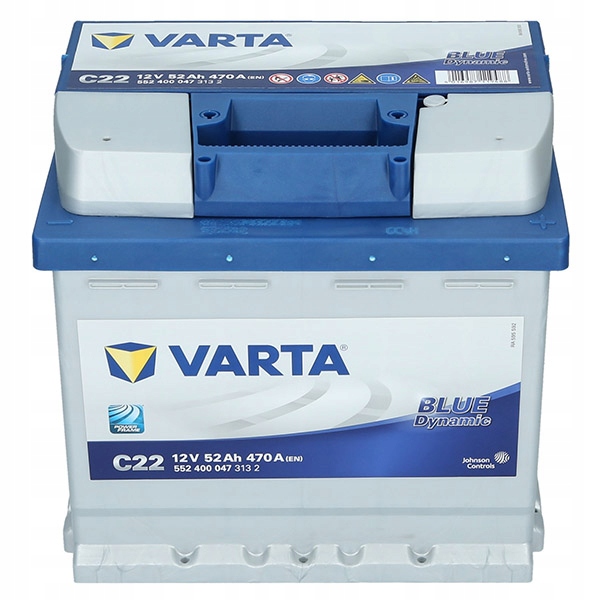AKUMULATOR SAMOCHODOWY VARTA BLUE DYNAMIC 52AH 470A C22
