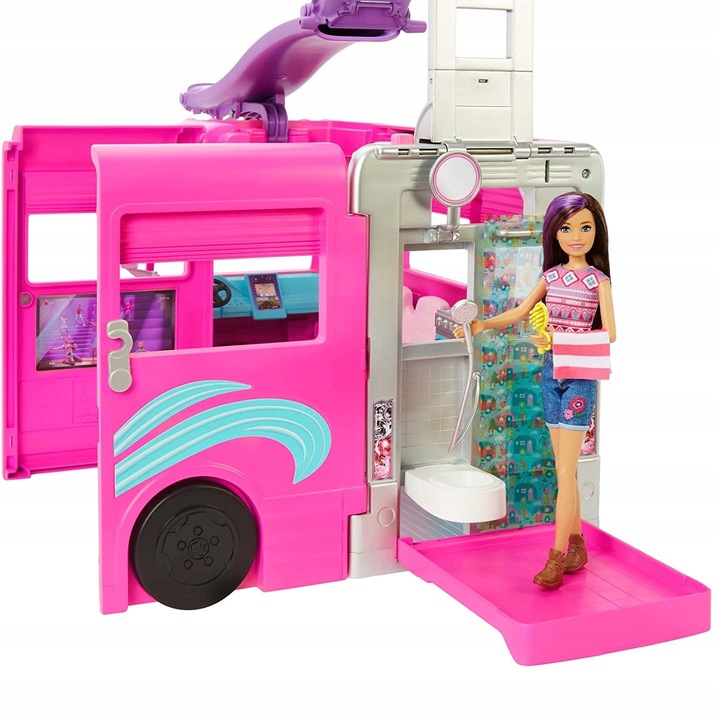LALKA BARBIE KAMPER MARZEŃ wielkie auto dla lalek Barbie + akcesoria