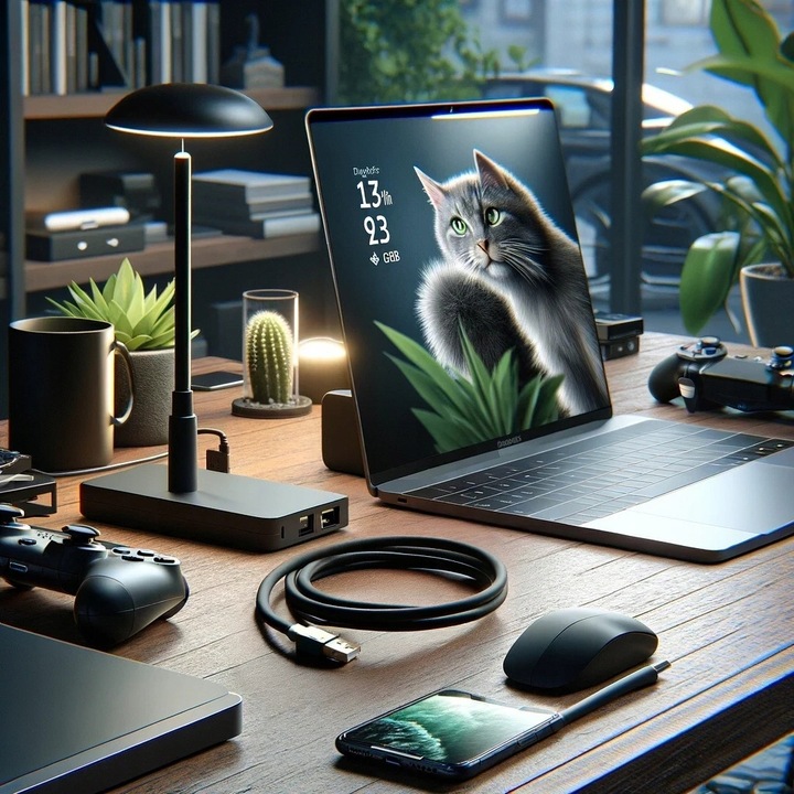 PRZEJŚCIÓWKA USB-C ETHERNET ADAPTER KARTA SIECIOWA LAN HUB USB GIGABIT RJ45