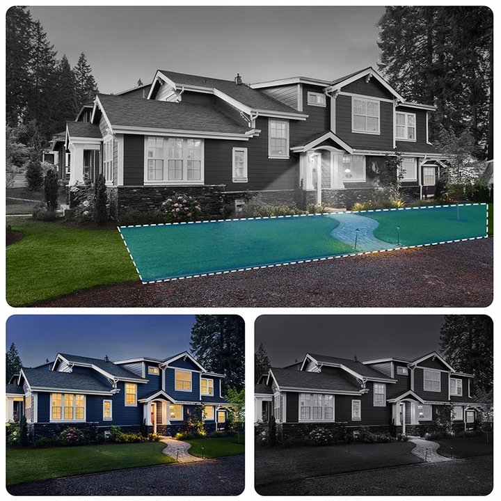 PODWÓJNA KAMERA 2X5MP 5GHz ZOOM ZEWNĘTRZNA OBROTOWA IP WIFI ALARM DETEKCJA