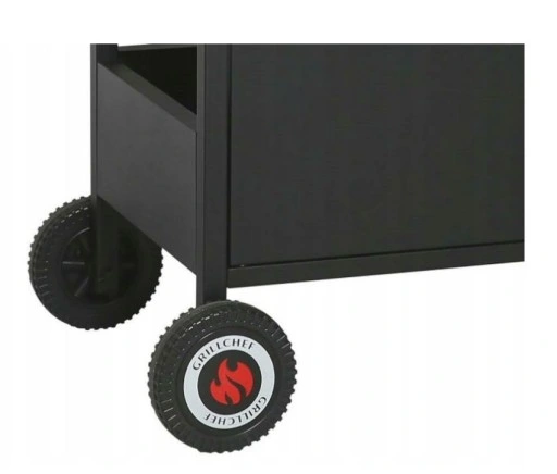 GRILL GAZOWY WÓZEK 4.1 (14,8 KW) Z RUSZTEM ŻELIWNYM + POKROWIEC