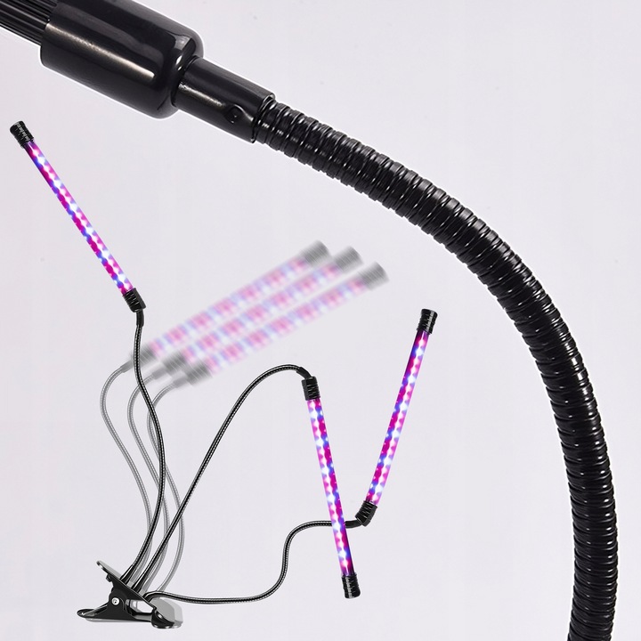 LAMPA DO WZROSTU UPRAWY ROŚLIN LED GROW LIGHT TIMER 9 POZIOMÓW ŚWIECENIA