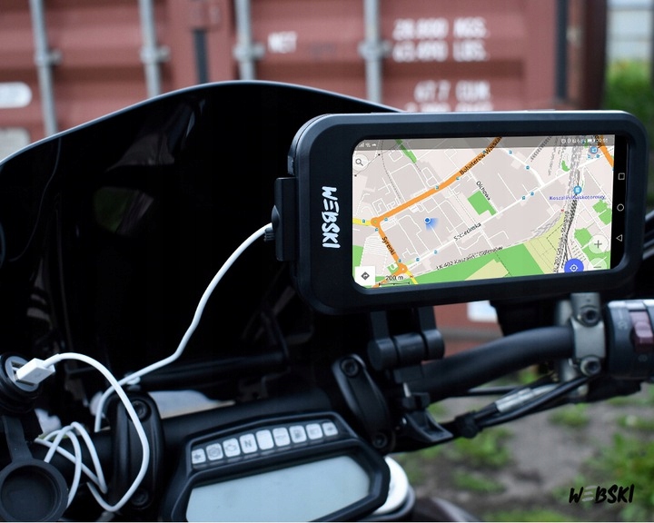 WODOSZCZELNY UCHWYT DO NAWIAGACJI TELEFONU I SAKWA DO KIEROWNICY HULAJNOGI