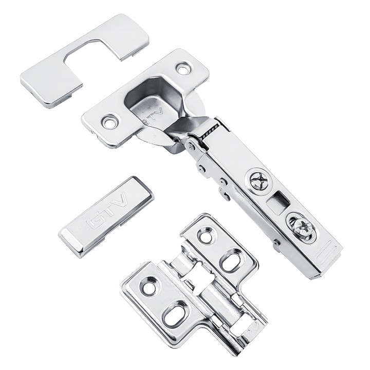 ZAWIAS MEBLOWY GTV INHC PROSTY NAKŁADANY CICHY DOMYK 10 SZTUK DOCIĄG