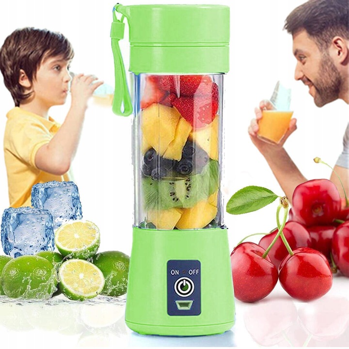 BLENDER MIKSER TURYSTYCZNY USB AKUMULATOR 380ML 34 PREZENT BEZPRZEWODOWY