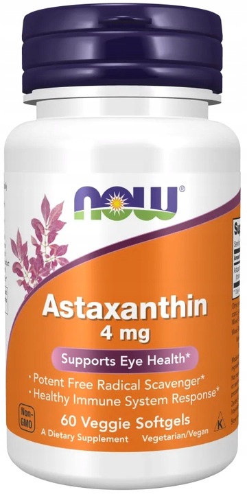 Astaxanthin 4 mg, 60 żelek