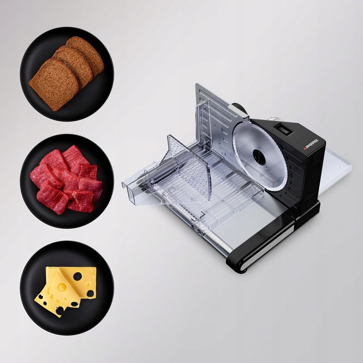 KRAJALNICA ELEKTRYCZNA WEBBER INOX 160W DO CHLEBA WĘDLIN SERA