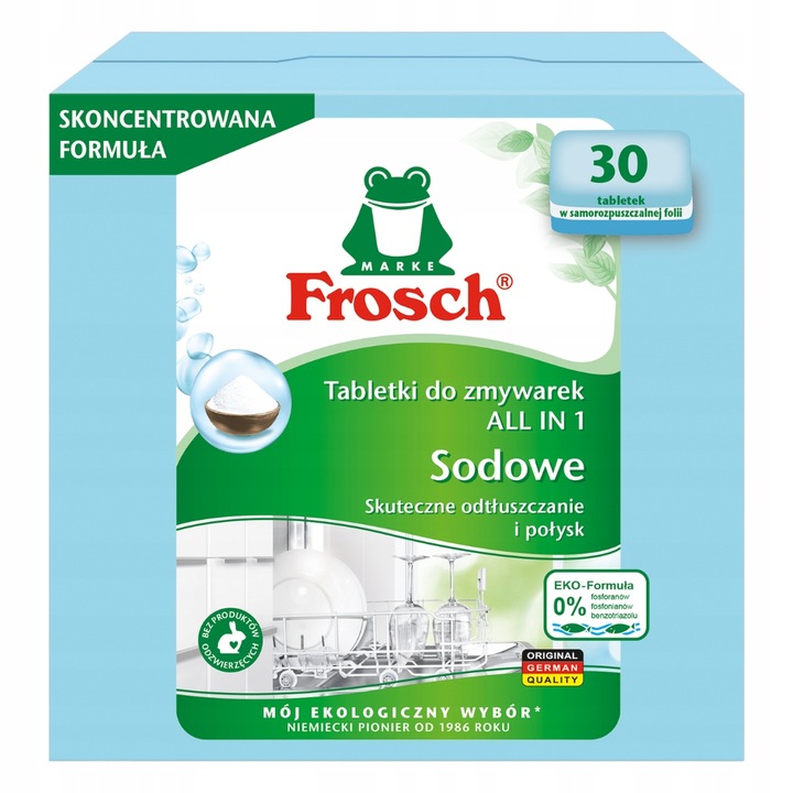 Frosch Sodowe Tabletki do Zmywarek All in 1 30szt