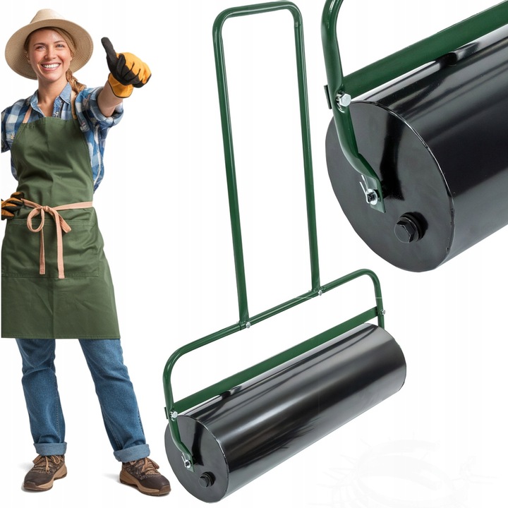 WALEC OGRODOWY STALOWY RĘCZNY DO TRAWY ZIEMI GLEBY TRAWNIKA UBIJAK