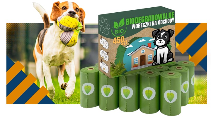 WORECZKI BIODEGRADOWALNE NA PSIE ODCHODY BIO WORKI NA KUPY PSA 360 SZT ETUI