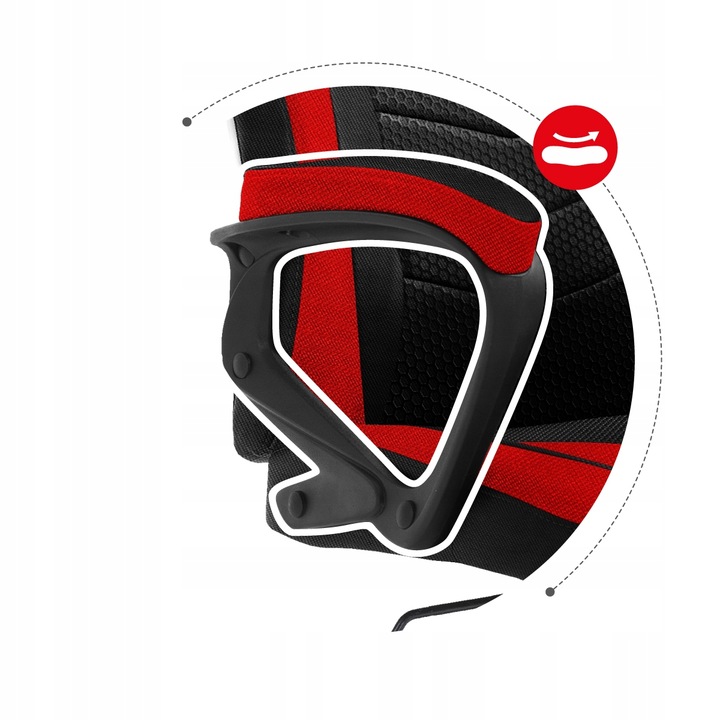 Fotel Gamingowy HUZARO FORCE 2.5 Red Mesh