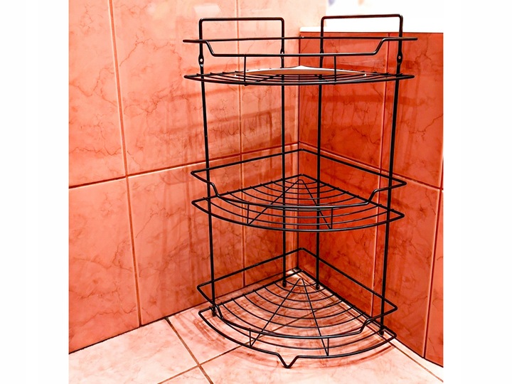 WIESZAK PÓŁKA DO ŁAZIENKI TRZYPOZIOMOWA WISZĄCA ORGANIZER POD PRYSZNIC