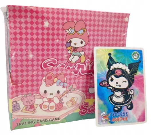 KARTY KUROMI BOOSTER BOX 288 KART 36 SASZETEK MEGA ZESTAW SANRIO