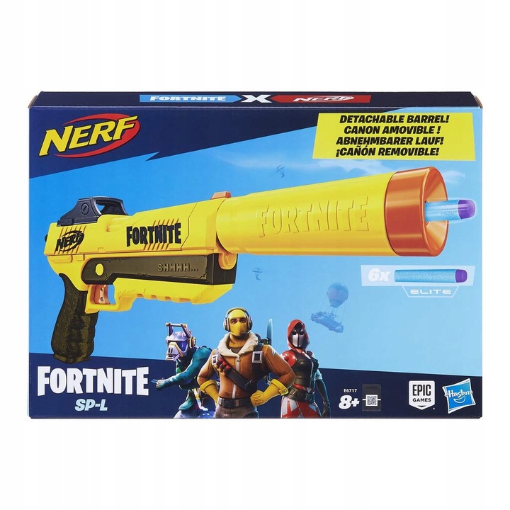 NERF FORTNITE SP-L + STRZAŁKI + OPASKA E6717