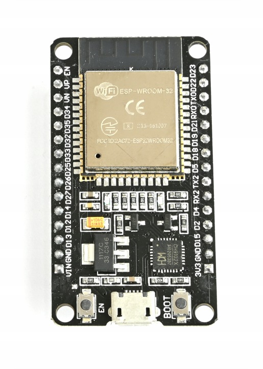 ESP32 30pin, micro-USB, CH9102X, WiFi, Bluetooth. ESP-WROOM-32 DevKitC-v1