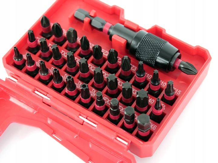 ZESTAW BITÓW UDAROWYCH BITY KOŃCÓWKI 32el