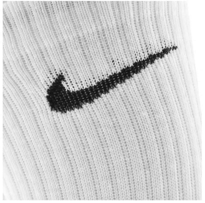 Skarpety Męskie Nike Cushioned 6Par r.42-46 Długie Białe Bawełniane