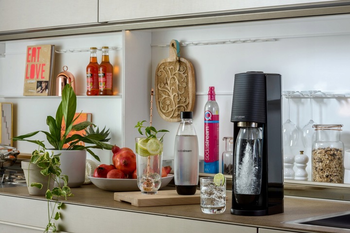 Saturator do wody SodaStream Terra czarny + butelka Fuse 1l + gaz