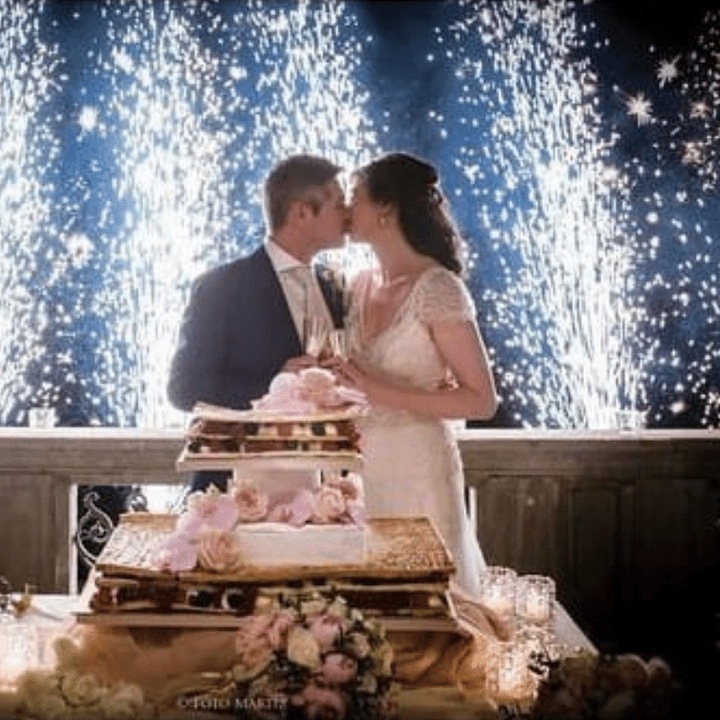 Srebrna fontanna sceniczna wewnętrzna SREBRNE ISKRY 2m 30s