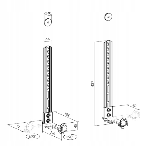 WIESZAK DO SOUNDBAR UNIWERSALNY PASUJE DO WIĘKSZOŚCI MODELI SOLIDNY