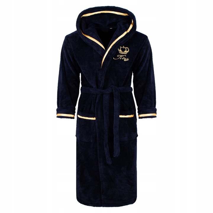 SZLAFROK Z KAPTUREM 2XL CIEPŁY GRUBY męski XXL super jakość