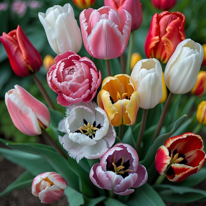 Tulipan polski mix odmian i gatunków 50 szt. 8/9 cebulki tulipanów
