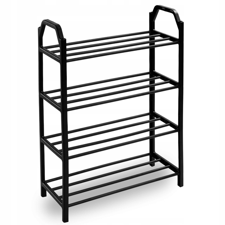 SZAFKA NA BUTY OBUWIE PÓŁKA REGAŁ STOJAK LOFTOWY DO PRZEDPOKOJU CZARNY